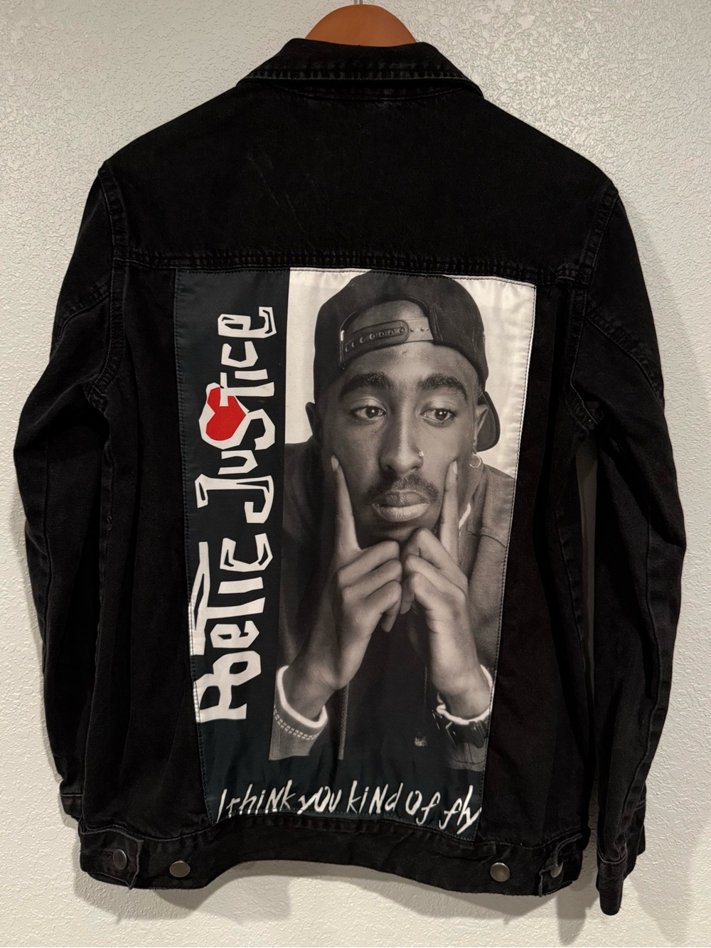 Vintage Chemistry Black Denim Tupac Jacket